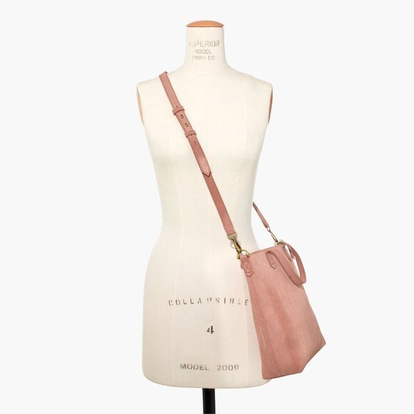 Madewell The Suede Transport Crossbody Mini Dusty Clay - Picture 2 of 10